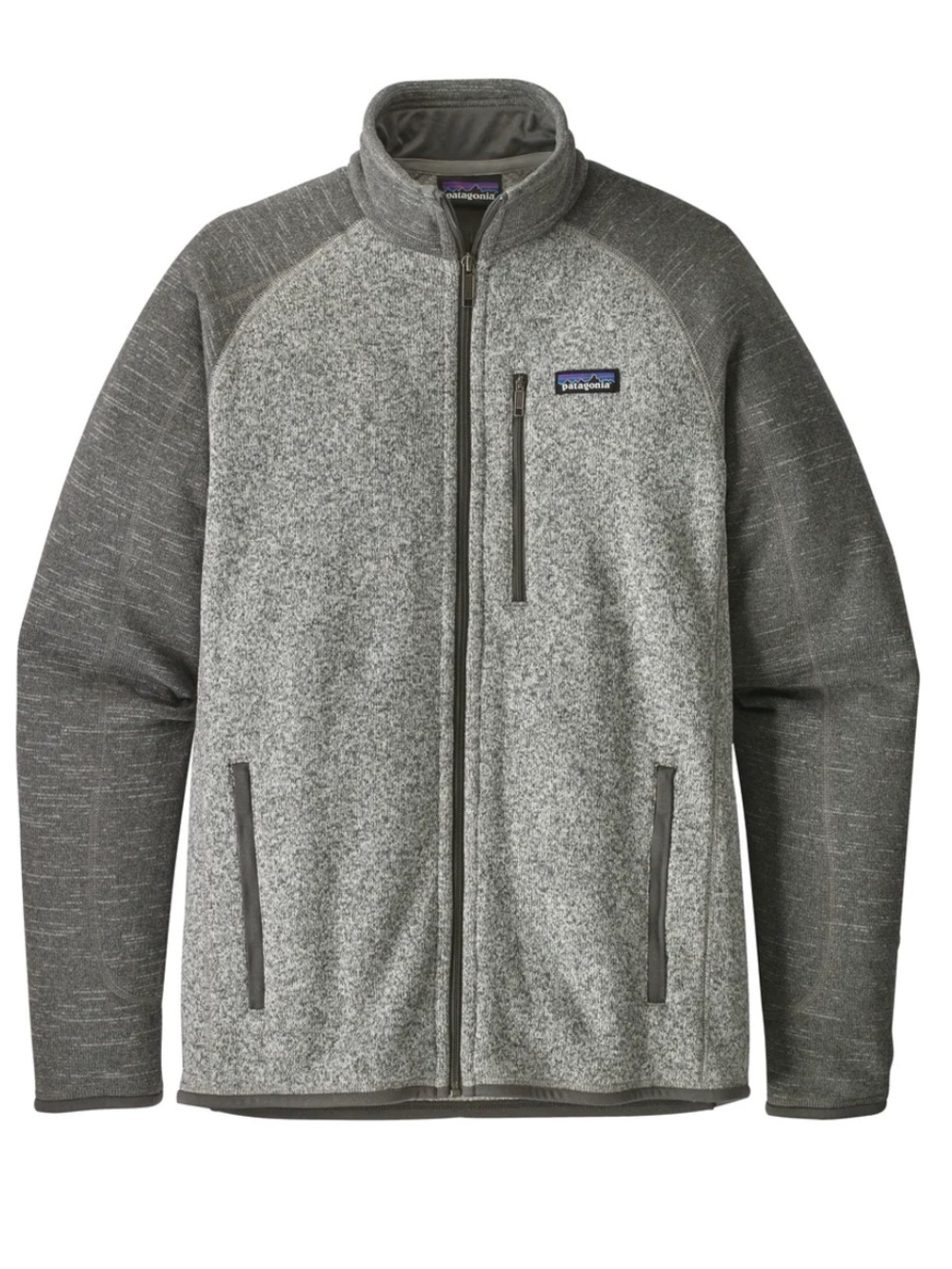 Patagonia Gray Two Tone Full Zip Better Sweater Jacket Cold Weather Size Small